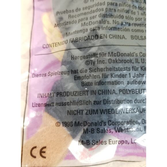 McDonalds TY Doby & Waddle Plush Toy Animal 4" New Sealed 1998 x2 Vintage - Picture 6 of 8